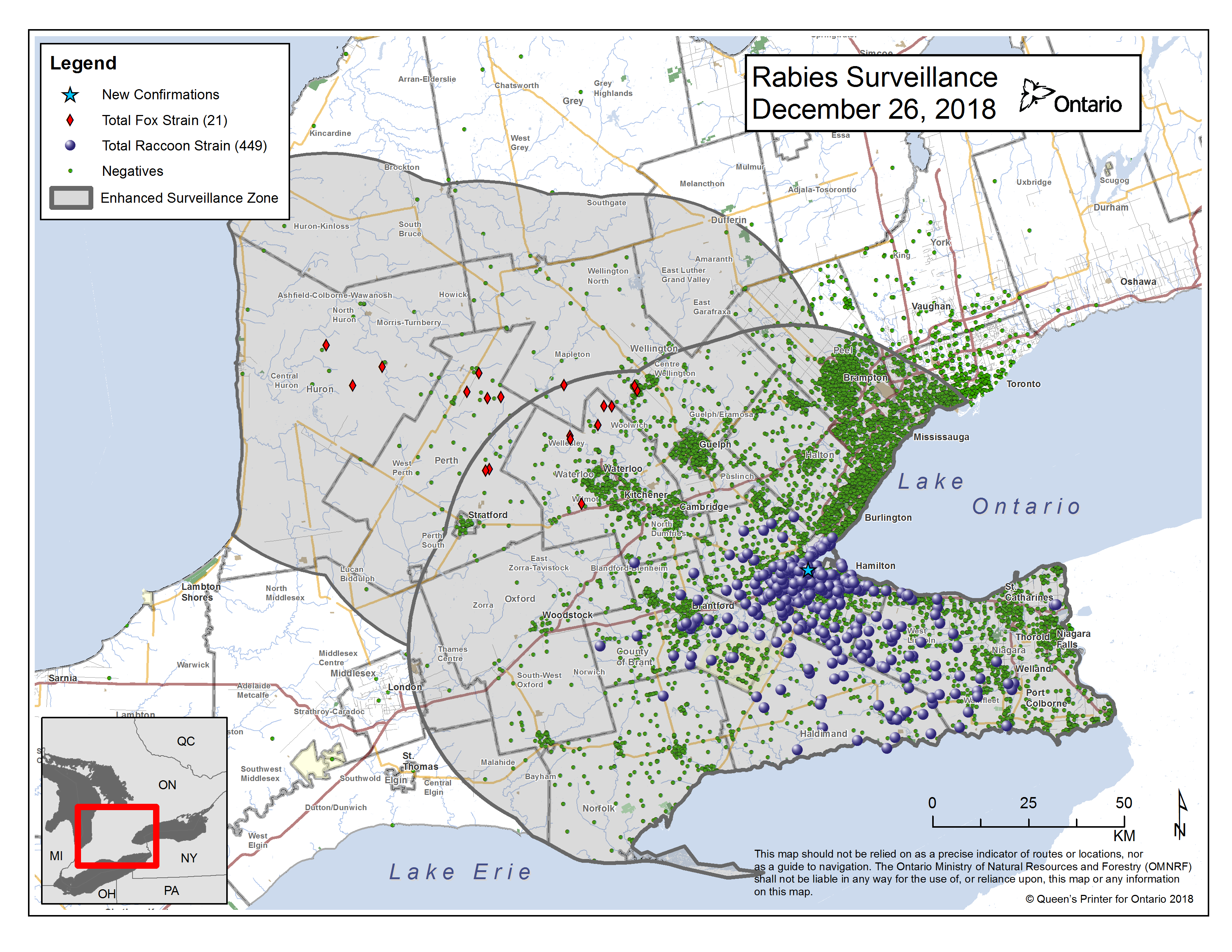 Ontario Rabies Update for December 26 - 1 New Case - Ontario Animal Health Network Ontario Rabies Update for December 26 - 1 New Case - Ontario Animal Health Network
